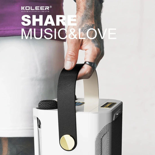 SoundBlaze | Draagbare Karaoke Speaker – Bluetooth, Dubbele Microfoon, Bass Decorique.de