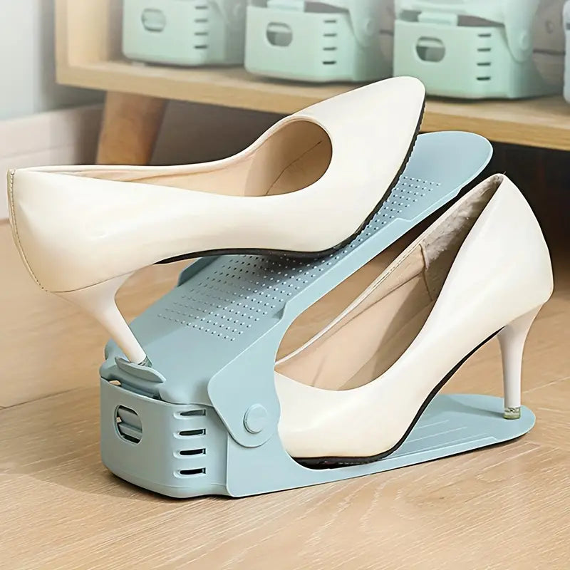 SpaceSaver | Langlebiger & eleganter Schuh-Organizer Blau Decorique.de