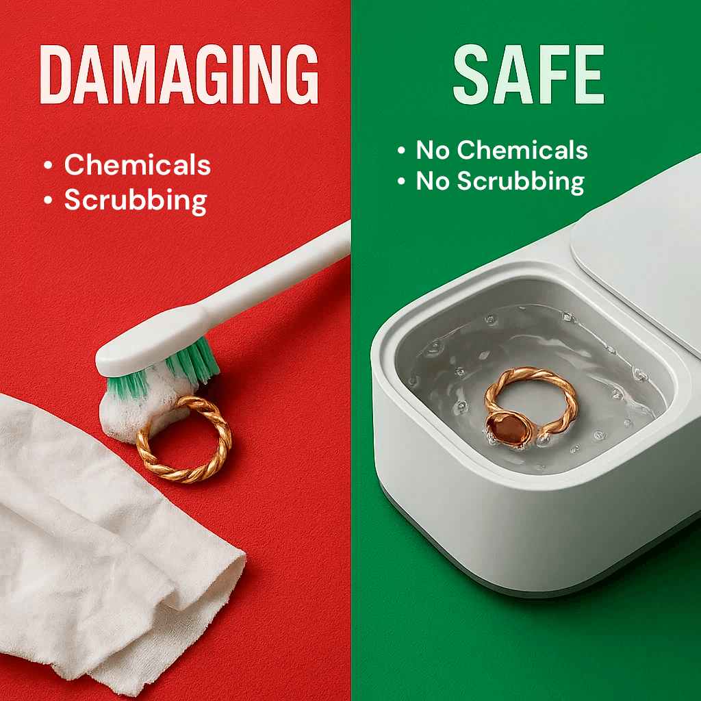 SparkMate | Ultraschall Schmuckreiniger – Glanz & Hygiene ohne Chemikalien Decorique.de