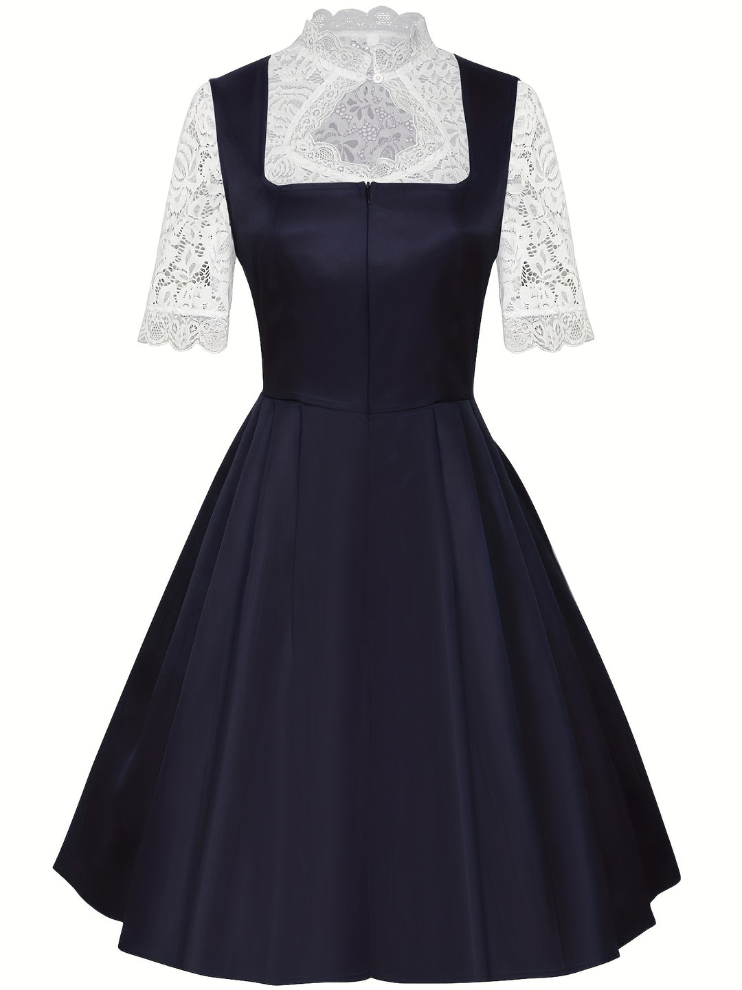 Spitzenzauber | Damen-Dirndlkleid – Knielange Festtracht mit Spitzendetails Decorique.de