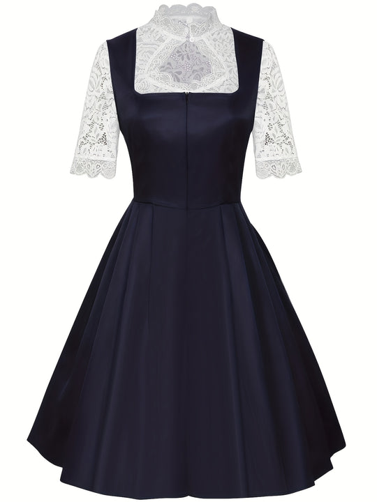 Spitzenzauber | Damen-Dirndlkleid – Knielange Festtracht mit Spitzendetails Decorique.de