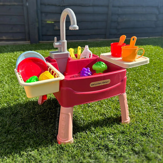 SplashSink | Kinder Innen-/Außen Stehwaschbecken Rot Decorique.de