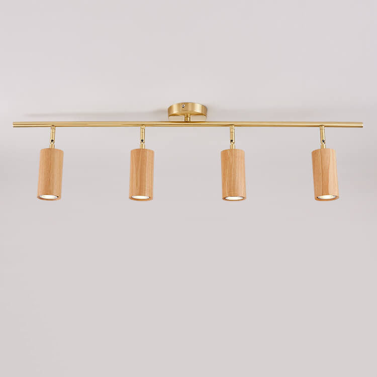 SpotLuxe | Elegante LED-Spots auf Walnussschiene Decorique.de