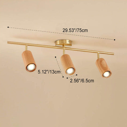 SpotLuxe | Elegante LED-Spots auf Walnussschiene Decorique.de