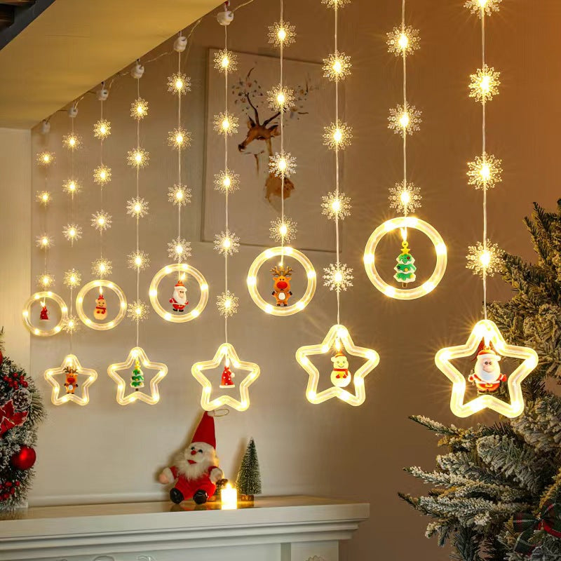 StarLights | Funkelnde LED-Weihnachtsdeko Sterne + Ringe Decorique.de