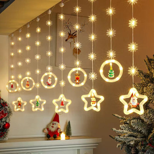 StarLights | Funkelnde LED-Weihnachtsdeko Sterne + Ringe Decorique.de