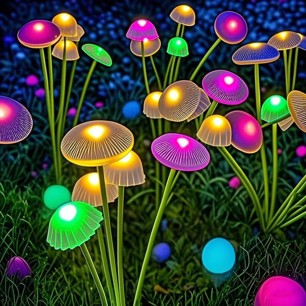 StarStem | Solar Wackelpilz Garten Dekor Lichter Mehrfarbig Decorique.de