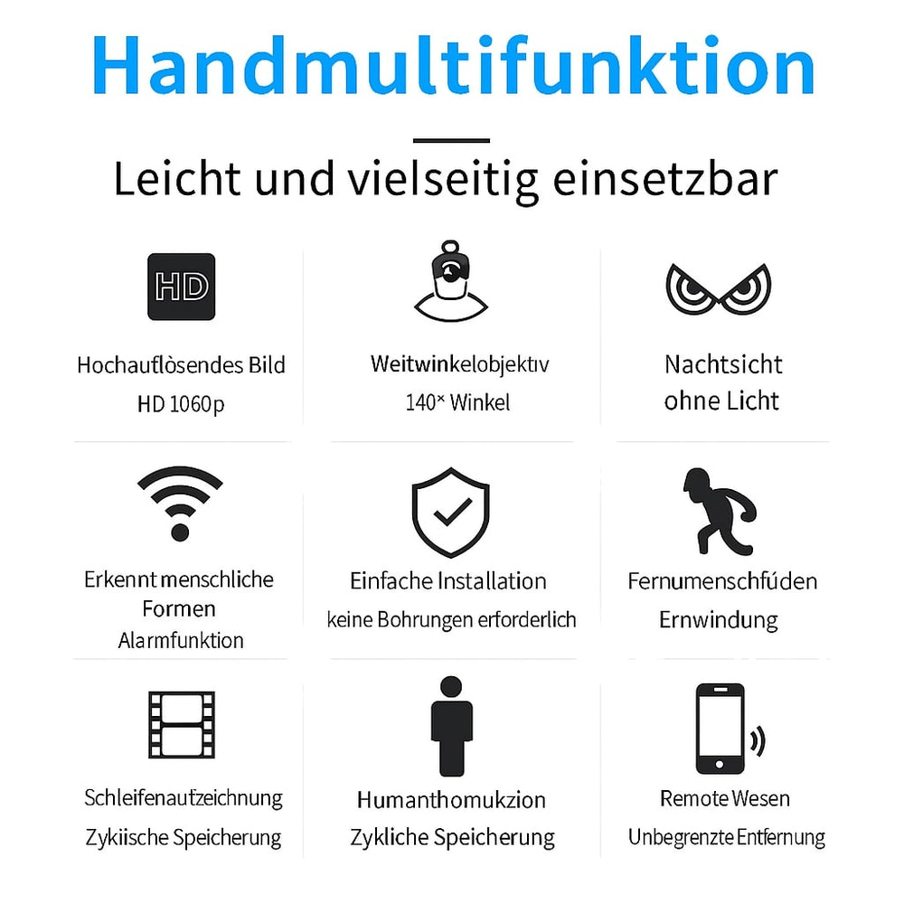 StealthCam | Mini Überwachungskamera mit 1080P HD & Nachtsicht für diskrete Sicherheit Decorique.de