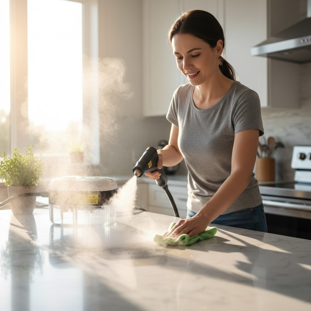 SteamMax | 2500W Hochdruck-Dampfreiniger mit Handschuhen Decorique.de