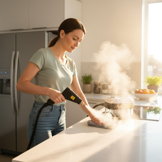 SteamMax | 2500W Hochdruck-Dampfreiniger mit Handschuhen Decorique.de