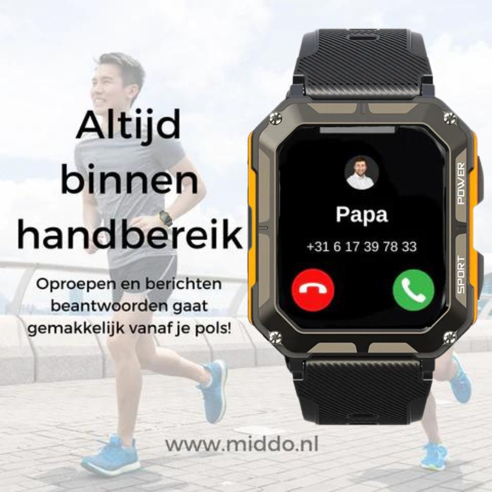 SteelLink | Kratzfeste Allround-Smartwatch mit Freisprechfunktion