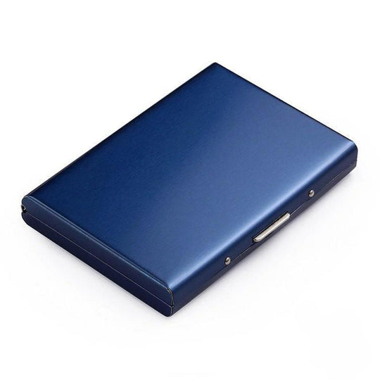 SteelSafe | Schutzetui für bis zu 6 Karten mit Bajonettverschluss Blau Decorique.de