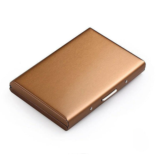 SteelSafe | Schutzetui für bis zu 6 Karten mit Bajonettverschluss Gold Decorique.de