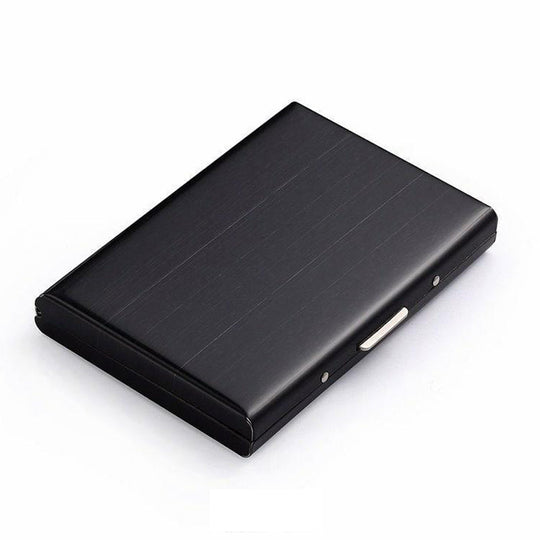 SteelSafe | Schutzetui für bis zu 6 Karten mit Bajonettverschluss Schwarz Decorique.de