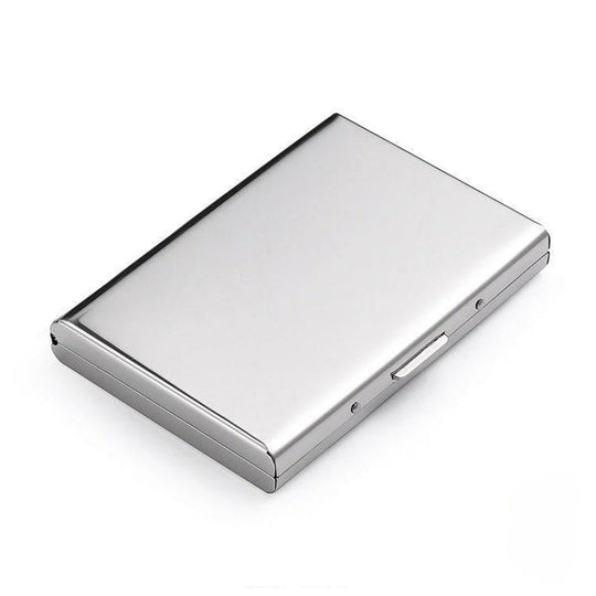 SteelSafe | Schutzetui für bis zu 6 Karten mit Bajonettverschluss Silber (matt) Decorique.de