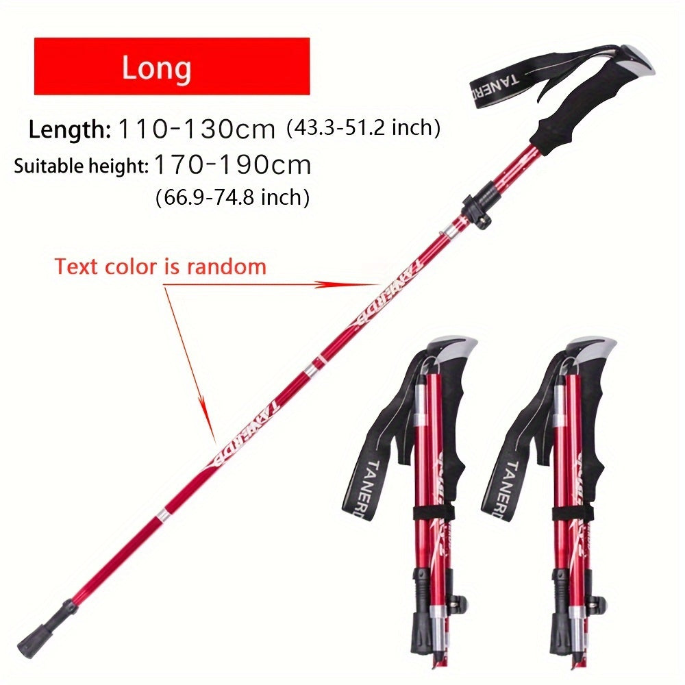 StepTrek | Faltbare Wanderstöcke – Ultraleicht & Verstellbar 2Stück Lang Rot Decorique.de