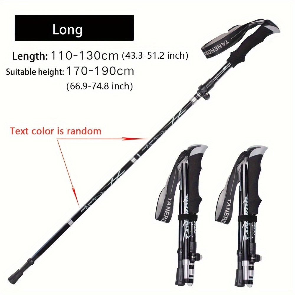 StepTrek | Faltbare Wanderstöcke – Ultraleicht & Verstellbar 2Stück Lang Schwarz Decorique.de