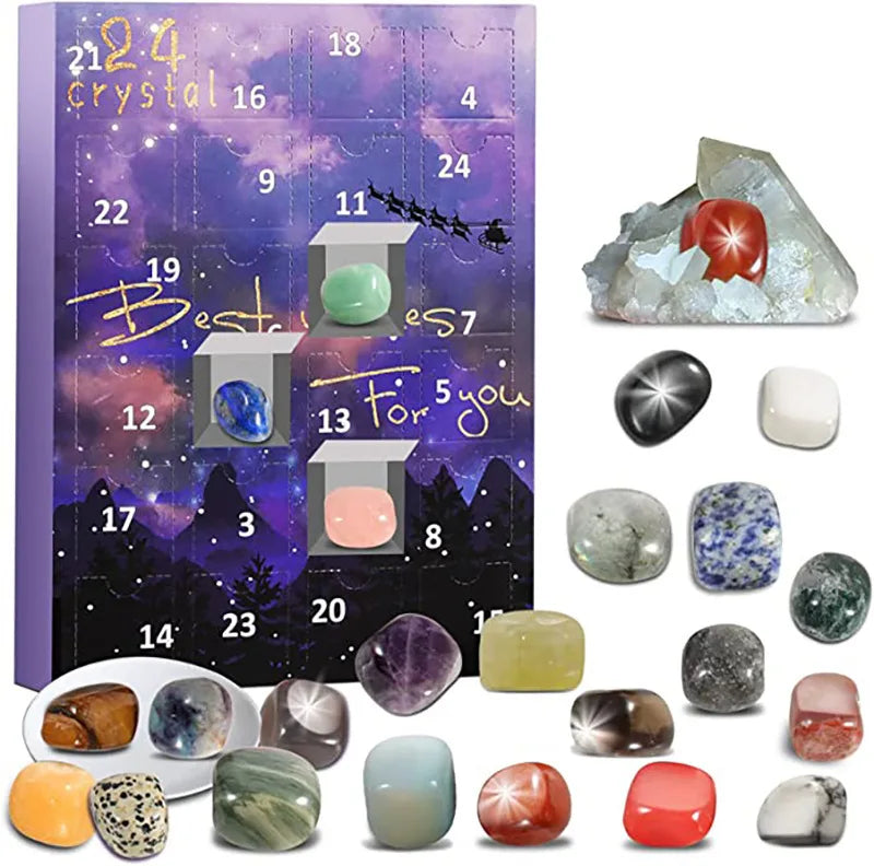 StoneMagic | Adventskalender – 24 natürliche Kristallschätze Decorique.de