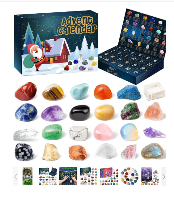 StoneMagic | Adventskalender – 24 natürliche Kristallschätze B Decorique.de