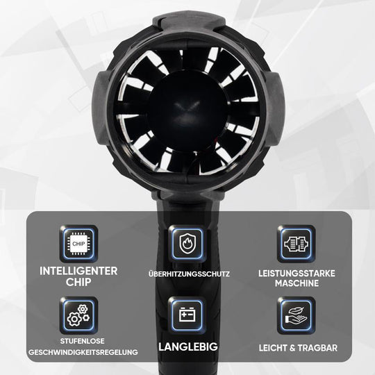 StormJet | Kabelloses 48V Turbo-Handgebläse für maximale Power Decorique.de