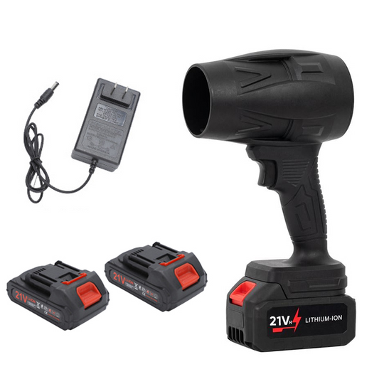 StormJet | Kabelloses 48V Turbo-Handgebläse für maximale Power Jet-Ventilator + 2 Akkus + 1 Ladegerät EU Decorique.de