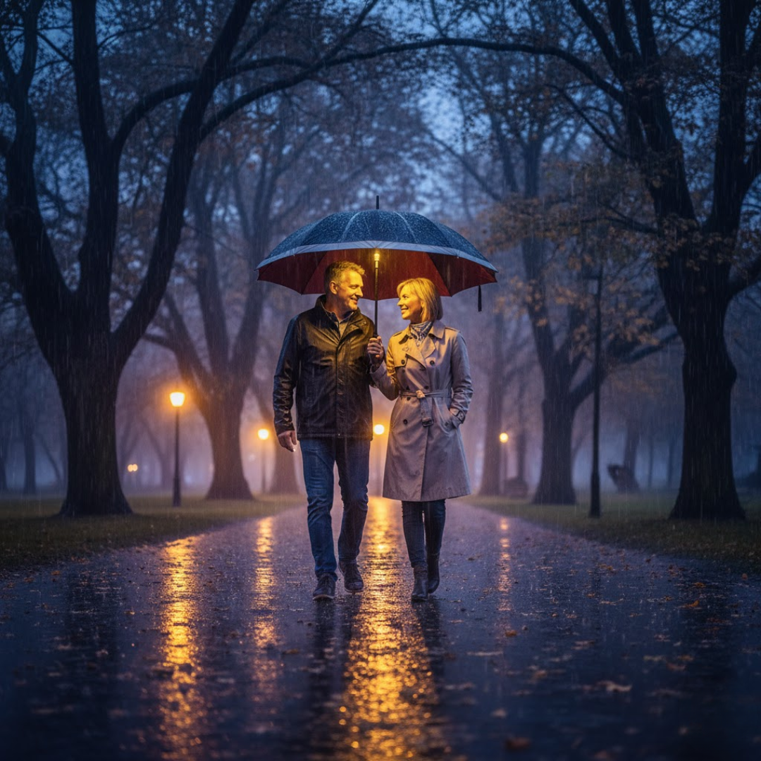 StormShield | Vollautomatischer Regenschirm mit LED-Beleuchtung Decorique.de