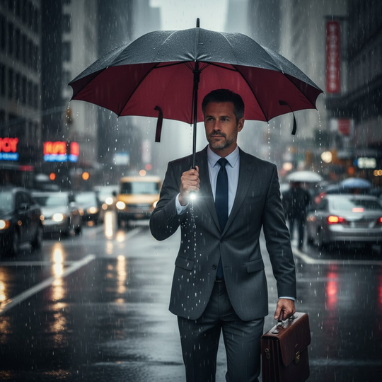 StormShield | Vollautomatischer Regenschirm mit LED-Beleuchtung Decorique.de