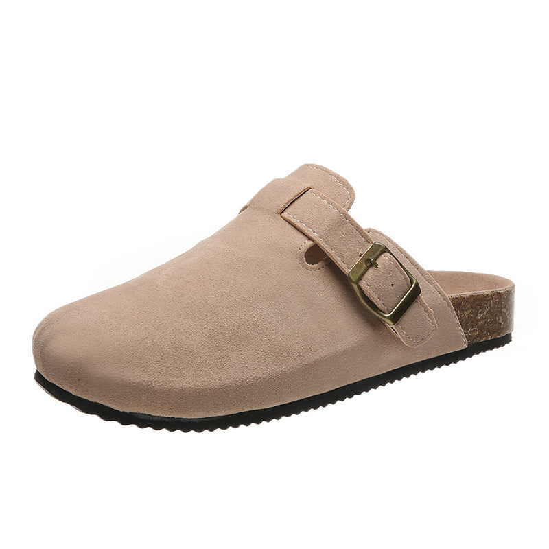 StrideWave | Orthopädische Hausschuhe Damen Clogs mit Fußgewölbeunterstützung und Verstellbarer Schnalle Beige Decorique.de