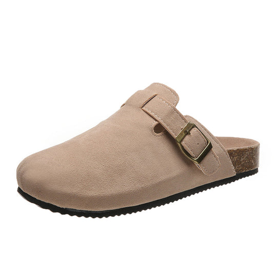 StrideWave | Orthopädische Hausschuhe Damen Clogs mit Fußgewölbeunterstützung und Verstellbarer Schnalle Beige Decorique.de