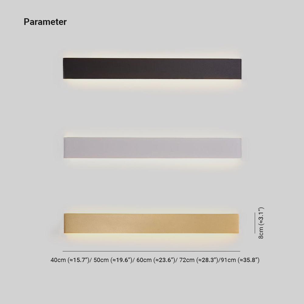 StripGleam | Moderne rechteckige Wandleuchte Decorique.de