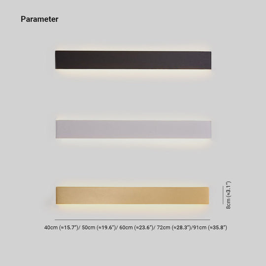 StripGleam | Moderne rechteckige Wandleuchte Decorique.de