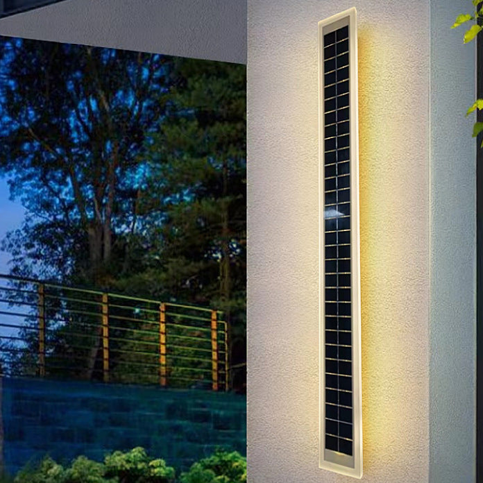 StripGlow | Moderne Solar-Wandleuchte mit LED-Licht Warmes Licht (3000K) Decorique.de