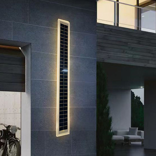 StripGlow | Moderne Solar-Wandleuchte mit LED-Licht Weißes Licht (5000K) Decorique.de