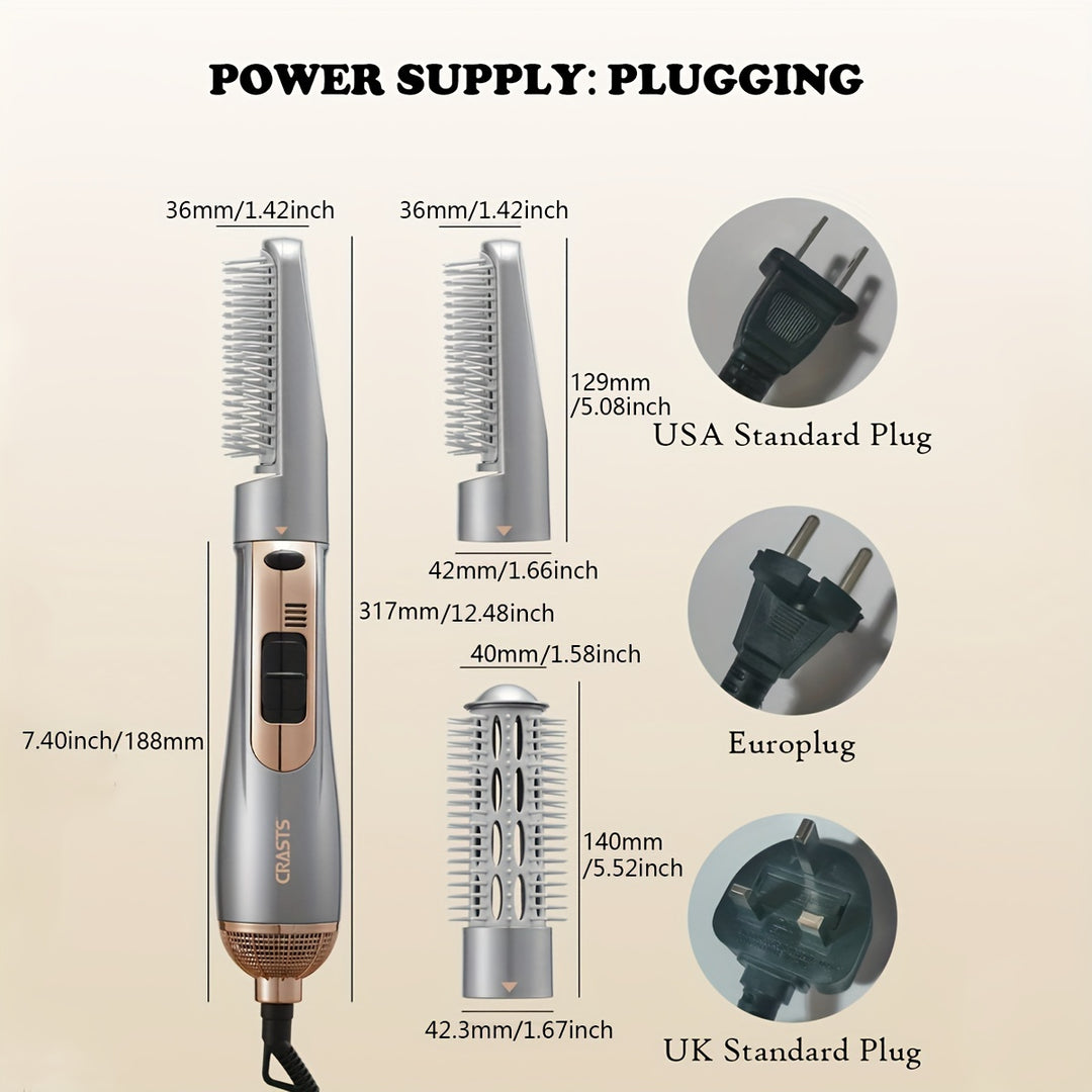 StyleComb | 2-in-1 Föhn- & Glättbürste mit Lockenfunktion Decorique.de