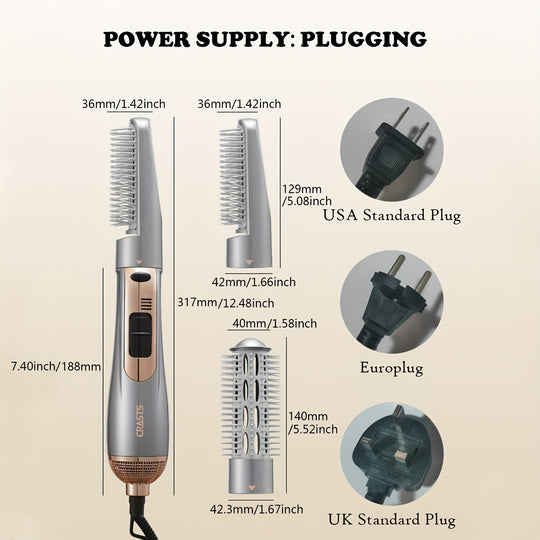 StyleComb | 2-in-1 Föhn- & Glättbürste mit Lockenfunktion Decorique.de