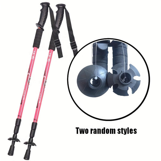 SummitPro | Trekkingstöcke – Ergonomischer Griff & Teleskop-Verstellung Rosa 2 Stück Decorique.de