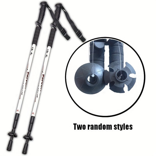 SummitPro | Trekkingstöcke – Ergonomischer Griff & Teleskop-Verstellung Weiß 2 Stück Decorique.de