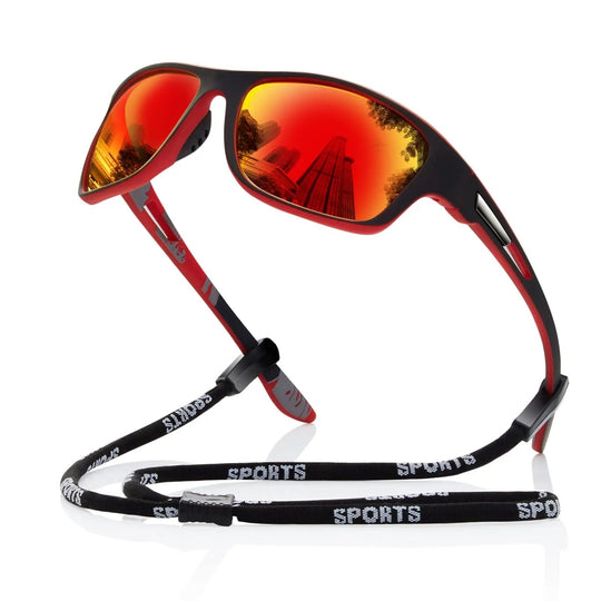 SunForce | Polarisierende Sportbrille für Outdoor-Abenteuer Feuerrot Decorique.de