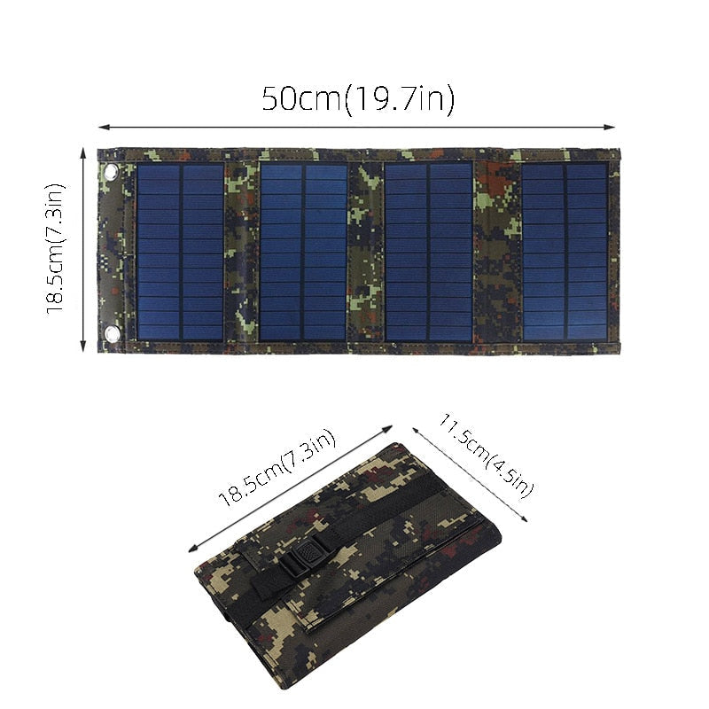 SunPack | 50W Tragbares Solarpanel Faltbare Solarzelle Faltbar Decorique.de