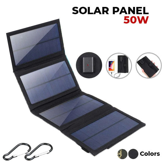 SunPack | 50W Tragbares Solarpanel Faltbare Solarzelle Faltbar Decorique.de