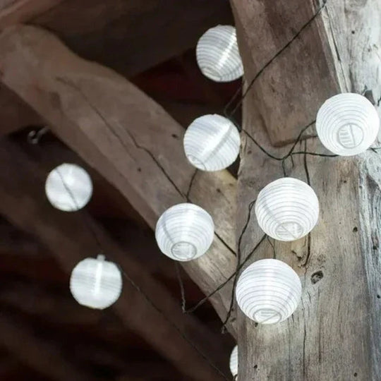 SunShade | Windlicht Solar String Laterne weiß Decorique.de