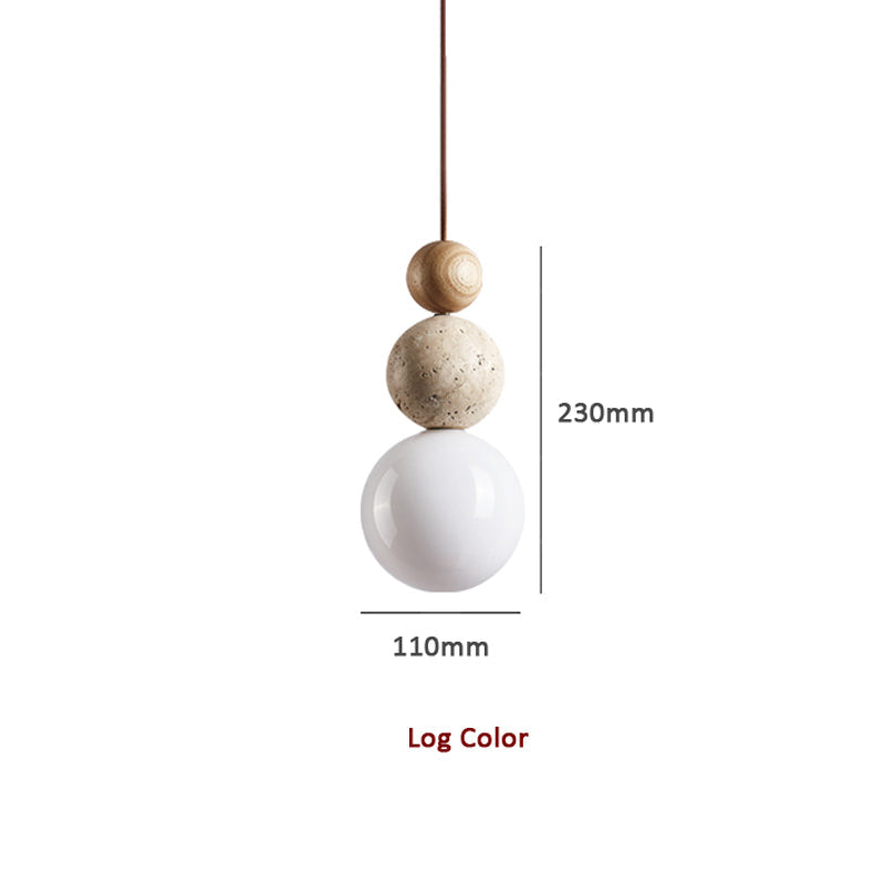 GlowTuff | Moderne einfache Stil Travertin Pendelleuchte