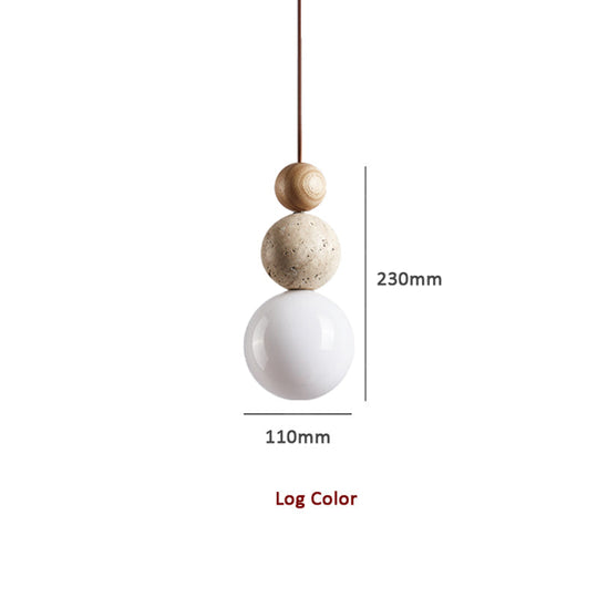 GlowTuff | Moderne einfache Stil Travertin Pendelleuchte