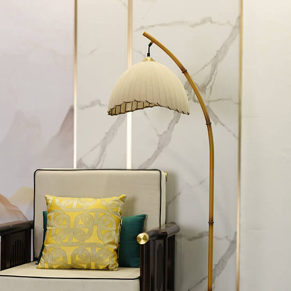 TallGlow | Retro Zen Simulation Bambus Pol 1-Licht Stehlampe Warmes Licht Decorique.de