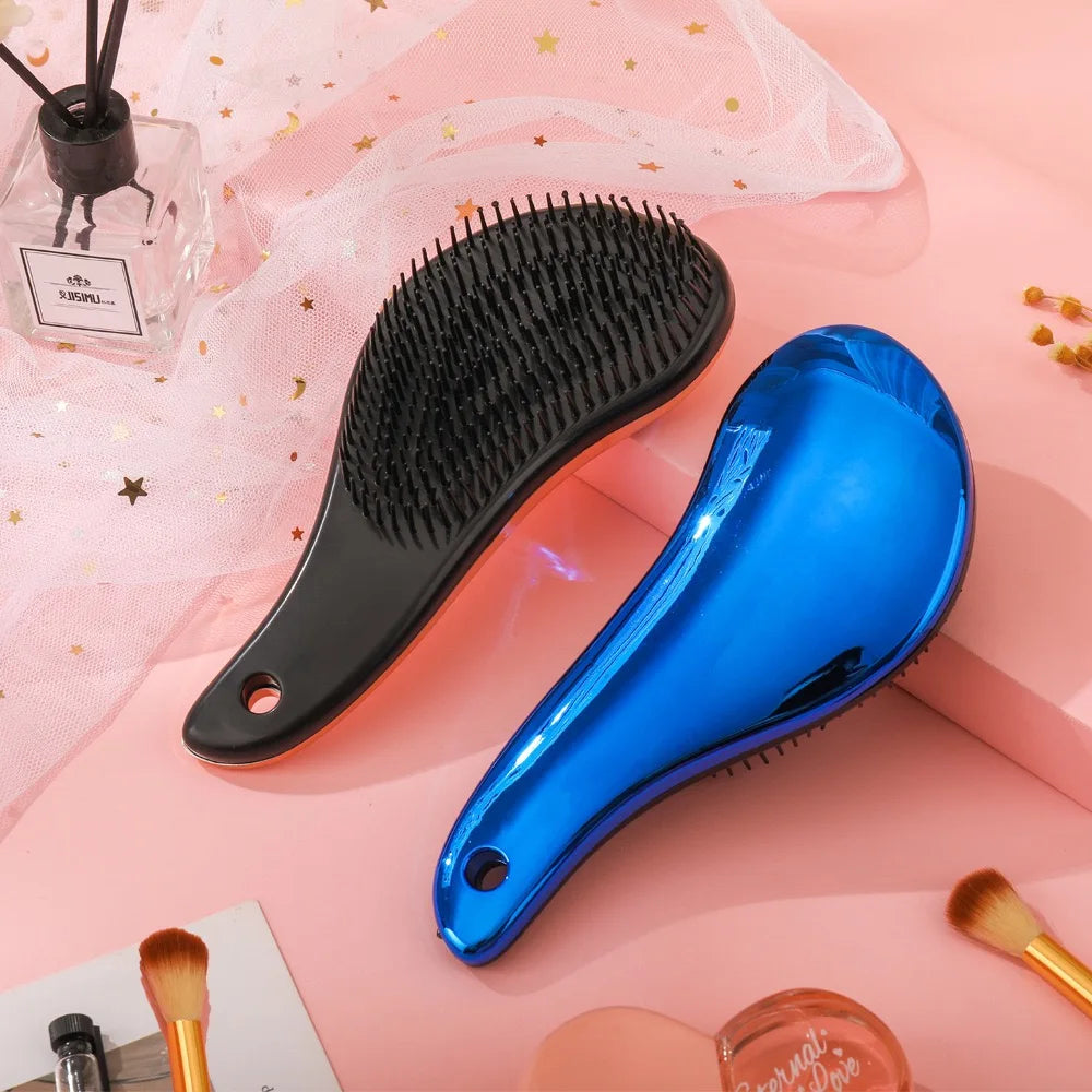 TangleAway | Antistatische Massage-Haarbürste für müheloses Entwirren Blau Decorique.de