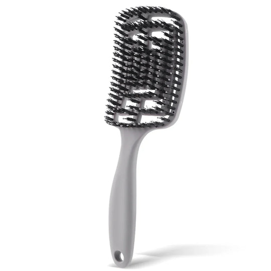 TangleFree | Nylonbürster Frizzentferner Bürste für gewölbtes Styling Grau Decorique.de