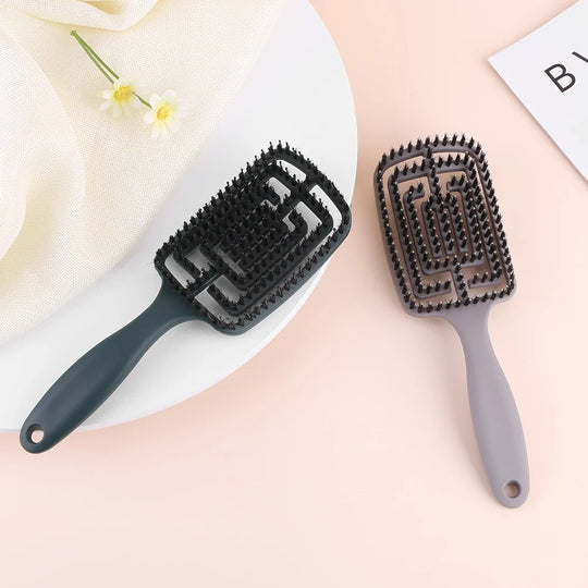 TangleFree | Nylonbürster Frizzentferner Bürste für gewölbtes Styling Decorique.de