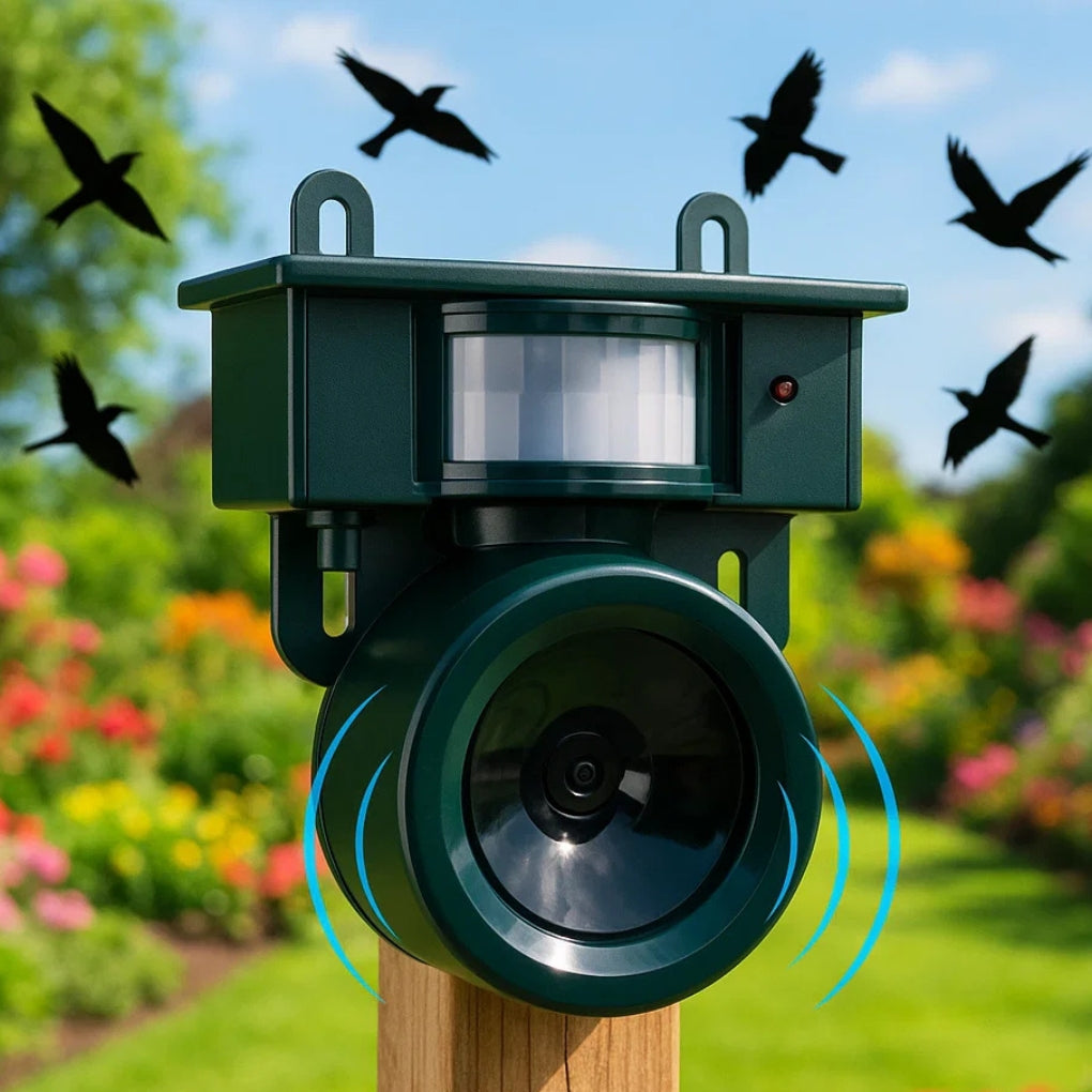 TerraGuard | Wetterfester Vogelvertreiber mit PIR & Solarenergie Decorique.de