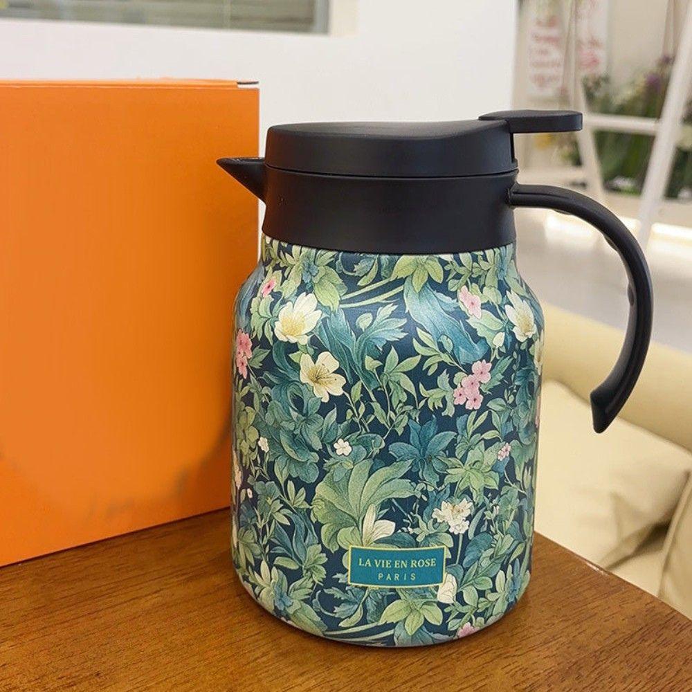 ThermoTeapot | RVS Teekanne mit Sieb für ein perfektes Teeerlebnis Grün Decorique.de