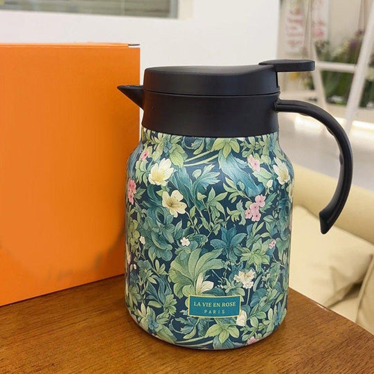 ThermoTeapot | RVS Teekanne mit Sieb für ein perfektes Teeerlebnis Grün Decorique.de